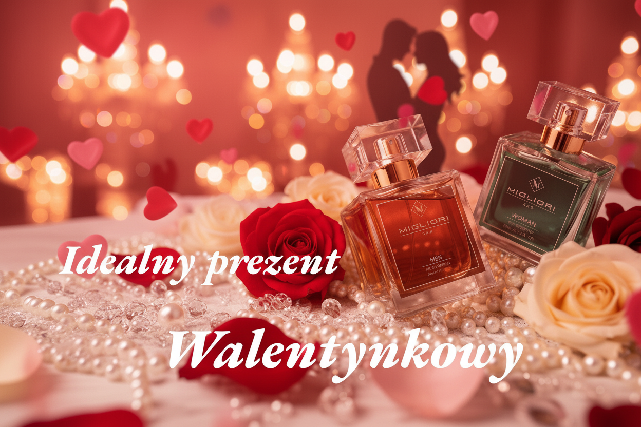 Idealny prezent Walentynkowy - biały napis